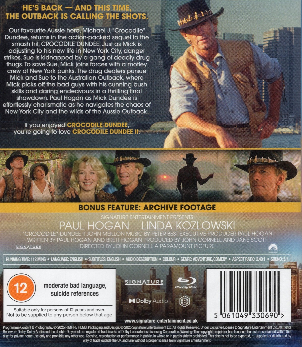 Crocodile Dundee II (ej svensk text) (Blu-ray) - 2