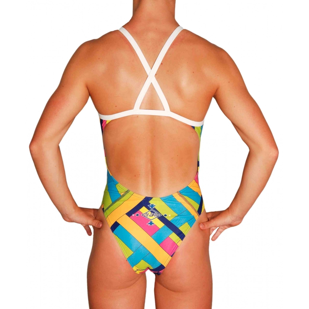 Mako Baddräkt Aumakua Neon Chevron  - 2