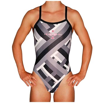 Mako Baddräkt Aumakua Black Chevron 