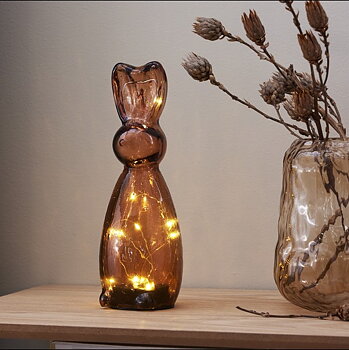 Glasdekoration Harry - Brun