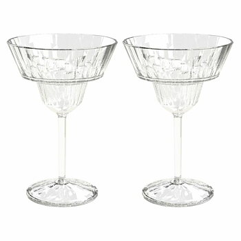Club No. 16 Drinking Glass Plastic 250 ml Crystal Clear 2-pack