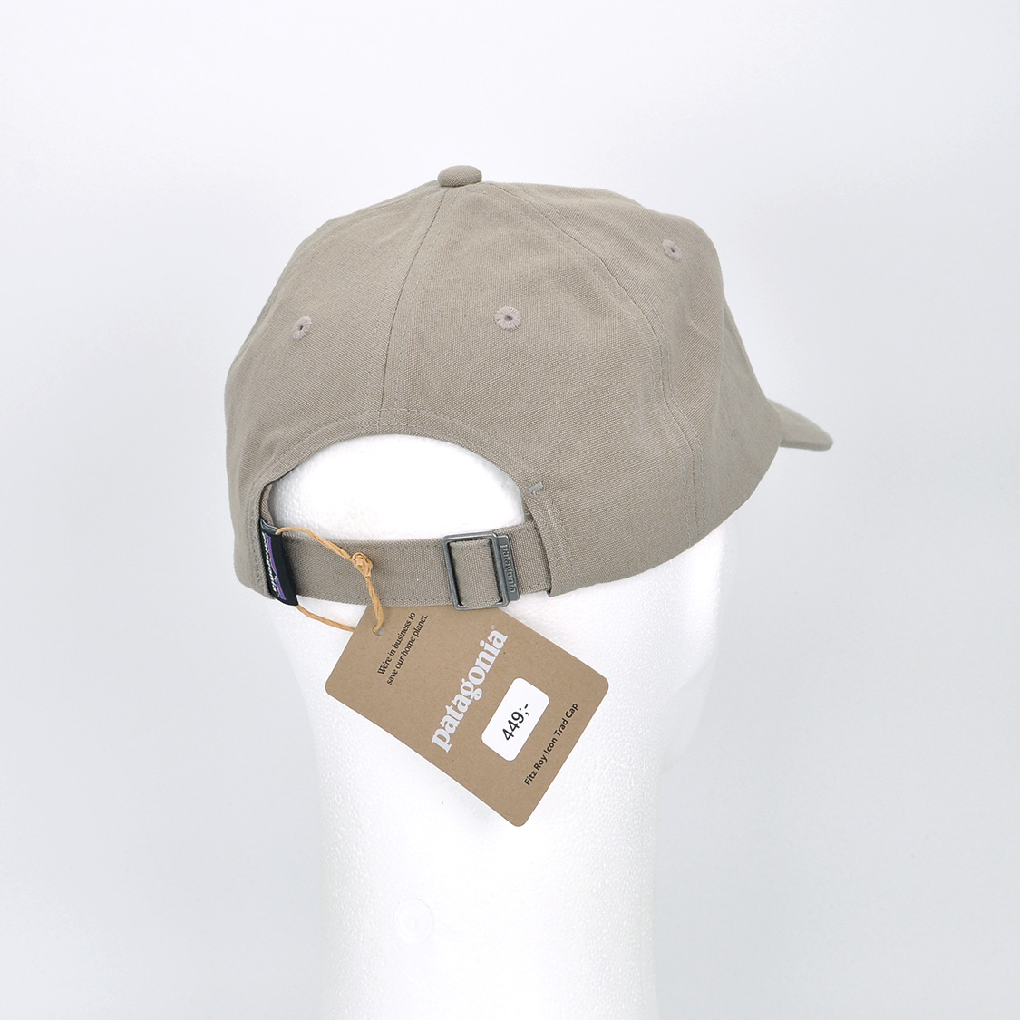 Patagonia - Fitz Roy Icon Trad Cap Text Logo Seabird Grey - 3