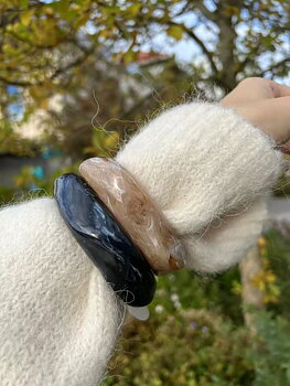 BOW19 Big Square Bracelet Black