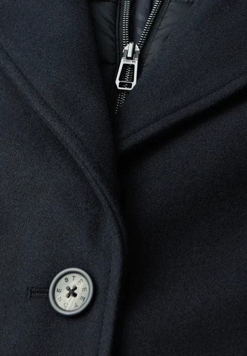 Long Revers Coat w. Removable - Street One - 6