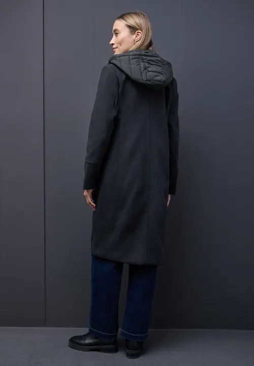 Long Revers Coat w. Removable - Street One - 3
