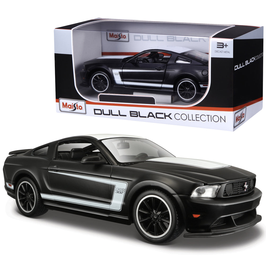 Dull Black Ford Mustang 1:24