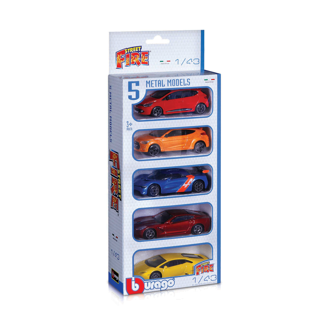 Street Fire 5 Piece Vehicle Pack 1:43 - 2