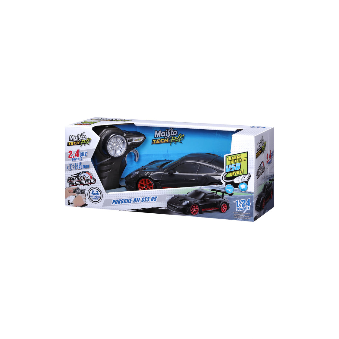 Radiostyrd Bil Premium Porsche 911 Gt3 Rs 2.4Ghz 1:24