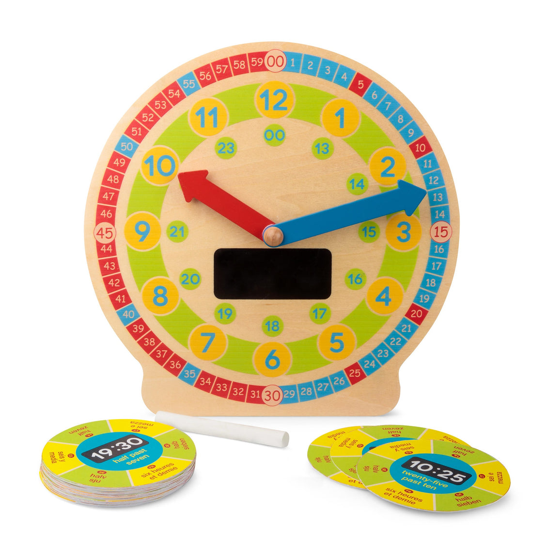 Wooden Learning Clock, Lär dig Klockan - 5