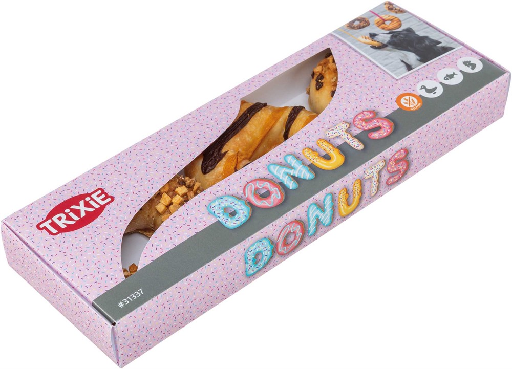 Donuts, blandade, ø 9 cm, 3 × 55 g - 2