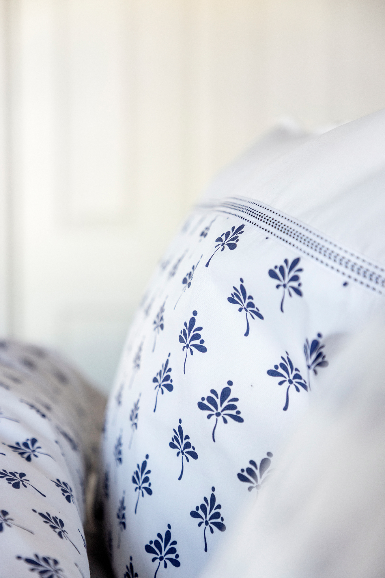 Pillow Case Night Flower 50*60 cm Navy - 2