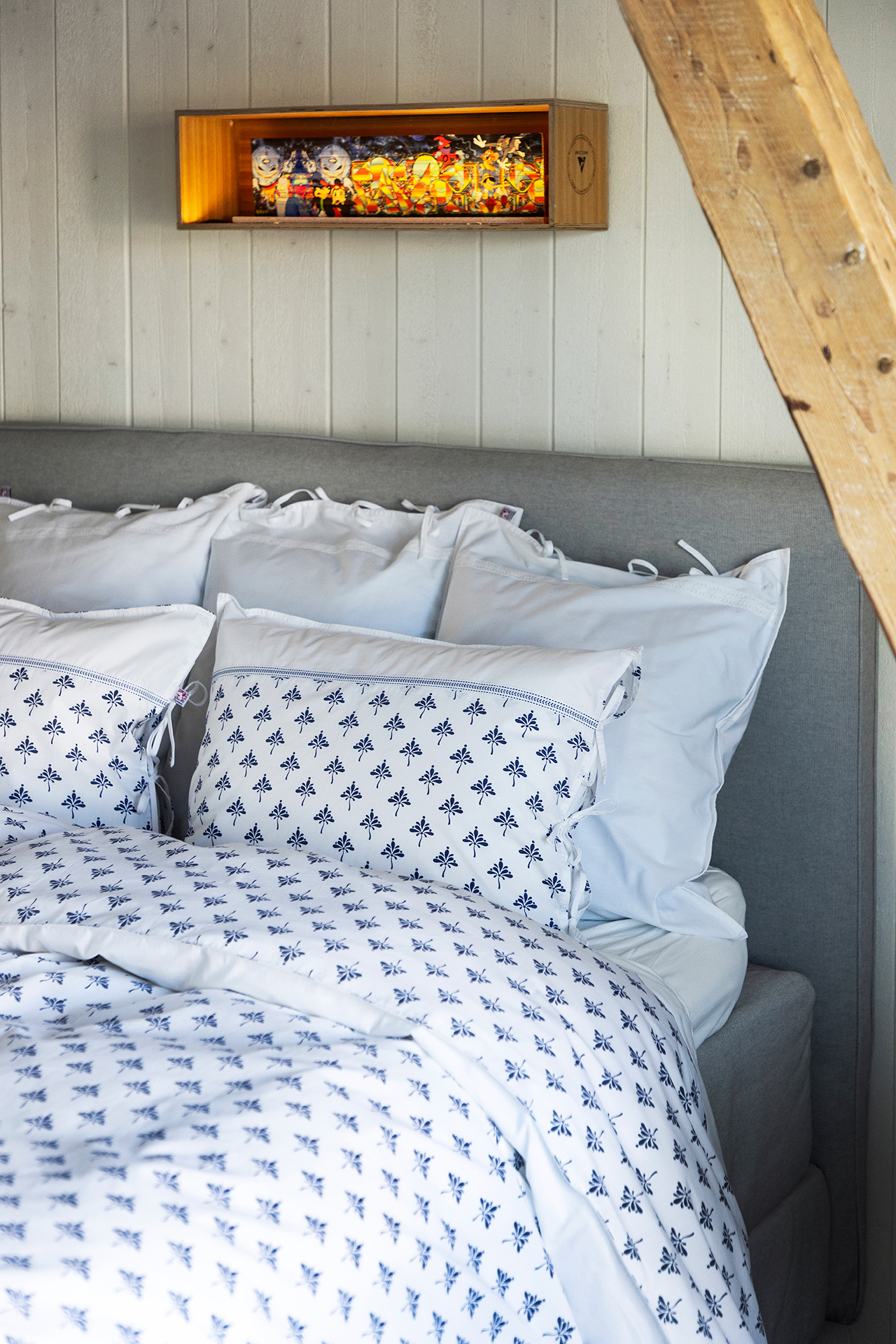 Påslakan Night Flower 150*210 cm Navy - 4