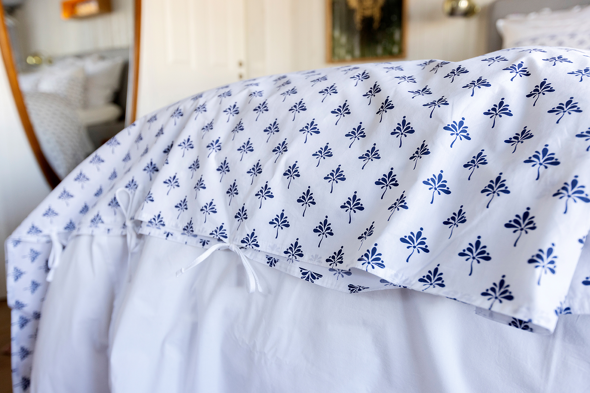 Påslakan Night Flower 150*210 cm Navy - 6