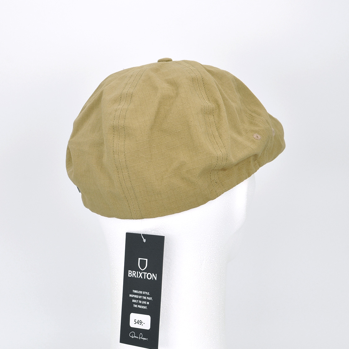Brixton - Brood LW Newsboy Snap Cap Dark Khaki Ripstop - 3