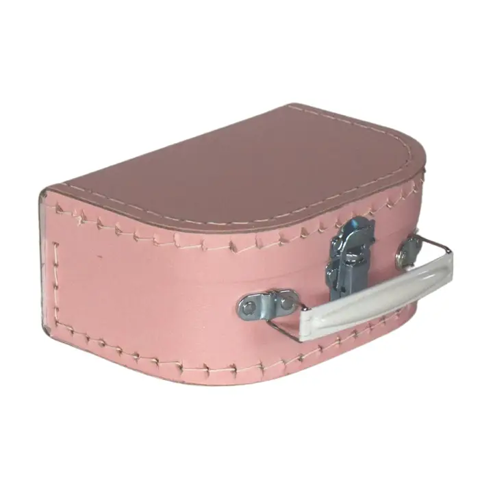 Baby lekväska i papp från  Kinderkoffertjes - rosa 16 cm - 2