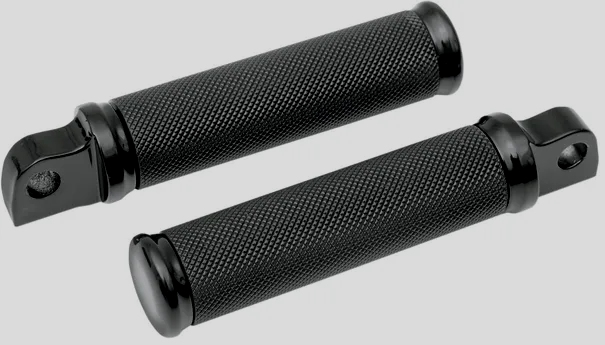 Foot Pegs "HOTOP" Gloss Black/Rubber