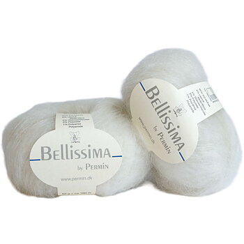 Bellissima-mohairgarn natur 1