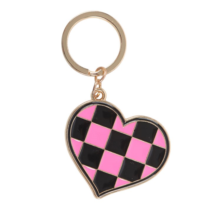 Nyckelring - Checkered Heart - 2