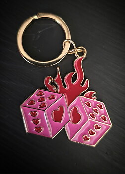 Nyckelring - Burning Dices
