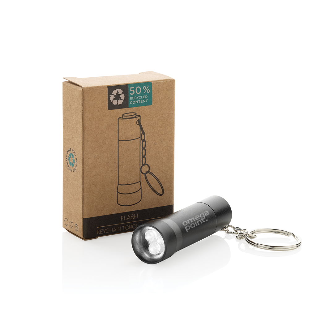 Flash RCS nyckelringsfackla i återvunnet aluminium,  ON DEMAND - 3