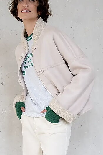 Penn & Ink NY -  Jacket Ecru