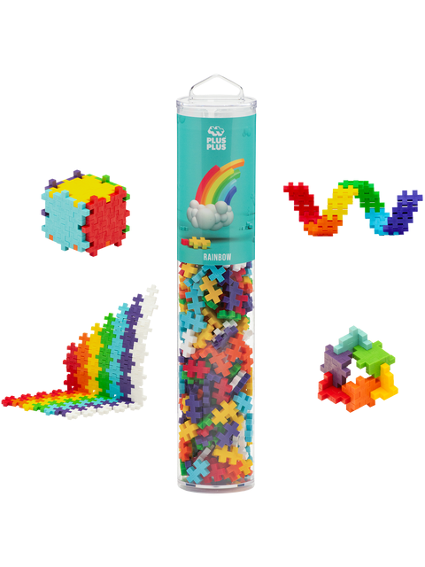 Plus Plus Regnbåge Färgmix 240 bitar - 4