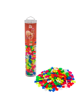 Plus Plus Neon Färgmix, 240 Bitar