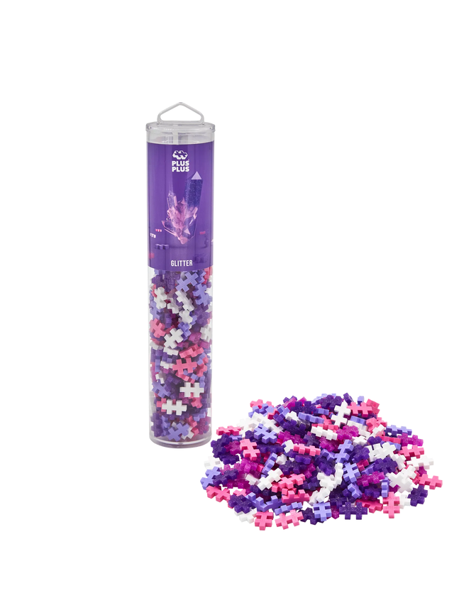 Plus Plus Glitter Färgmix, 240 Bitar