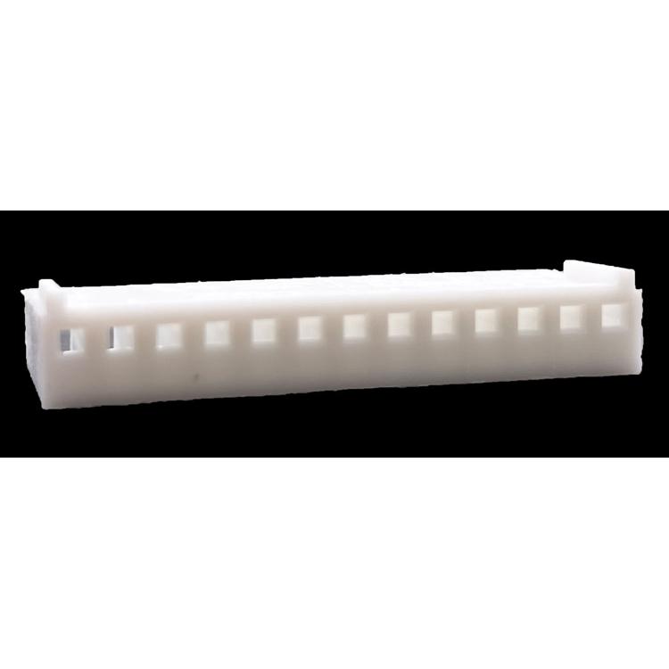 .100" (2.54mm) Crimp & Stuff 13-Position Housing With Locking Ramp