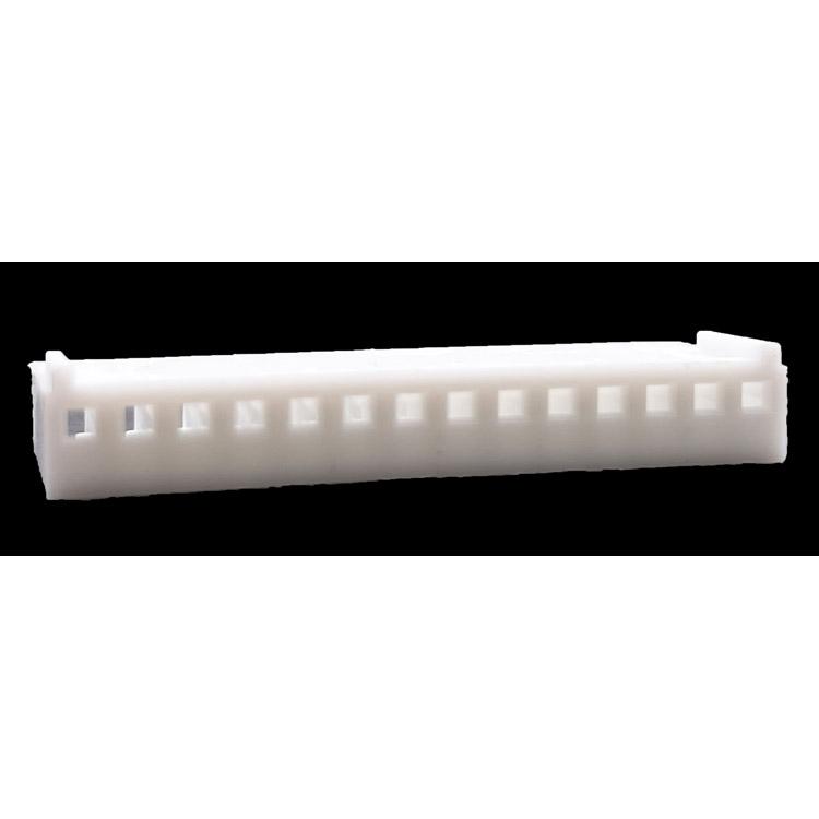 .100" (2.54mm) Crimp & Stuff 14-Position Housing With Locking Ramp