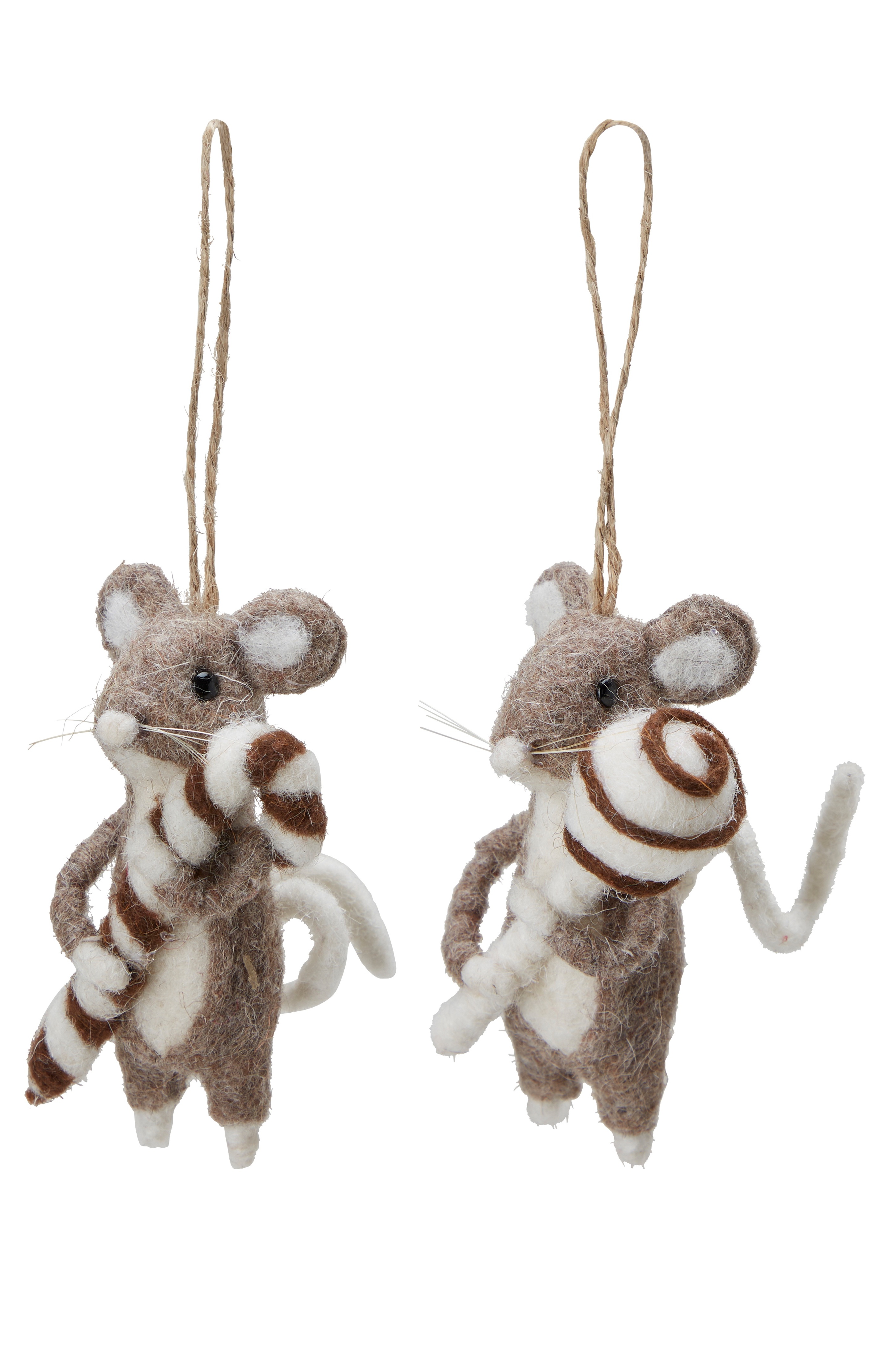 Wool animals - Mice - 2-pack - 9 cm - 5