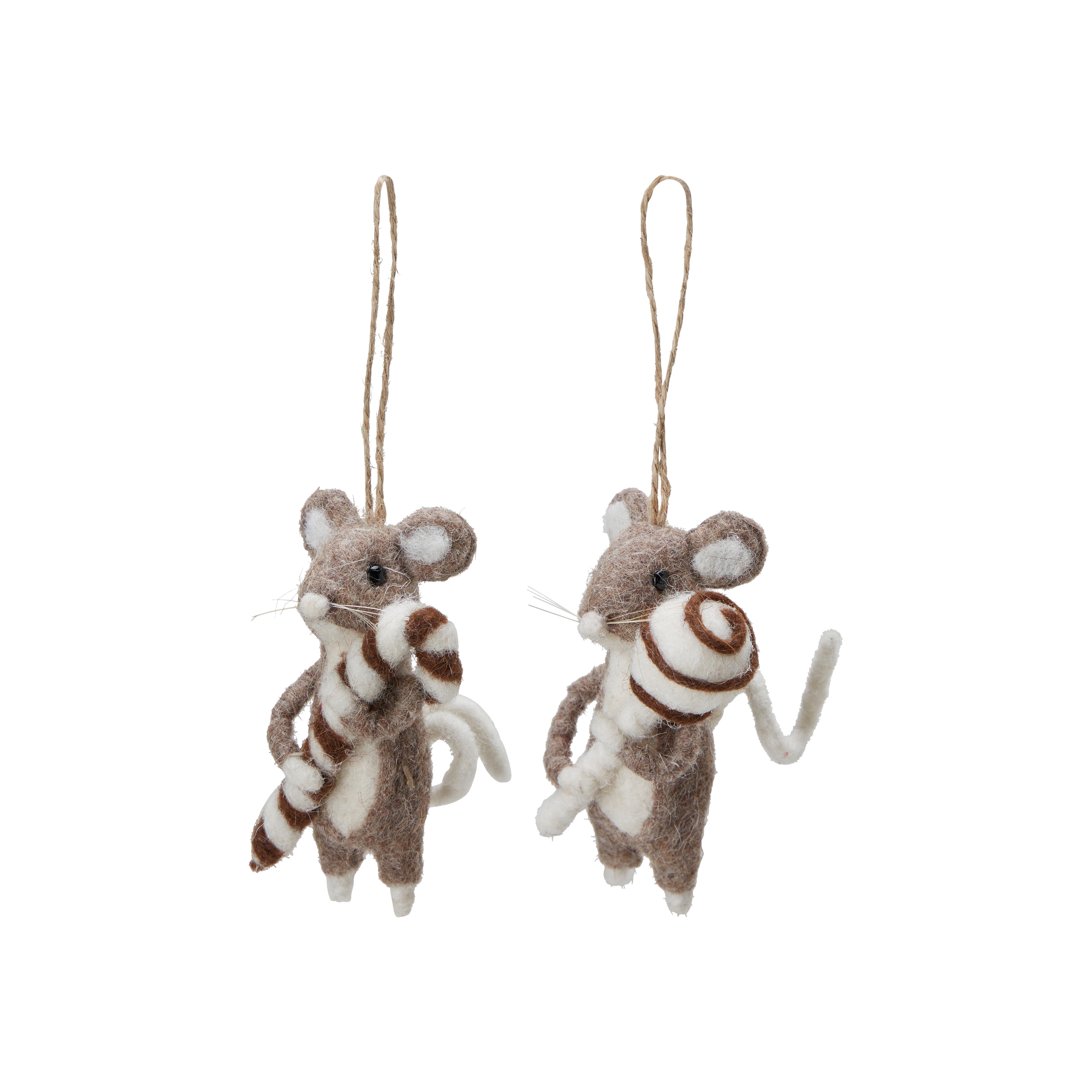 Wool animals - Mice - 2-pack - 9 cm - 2