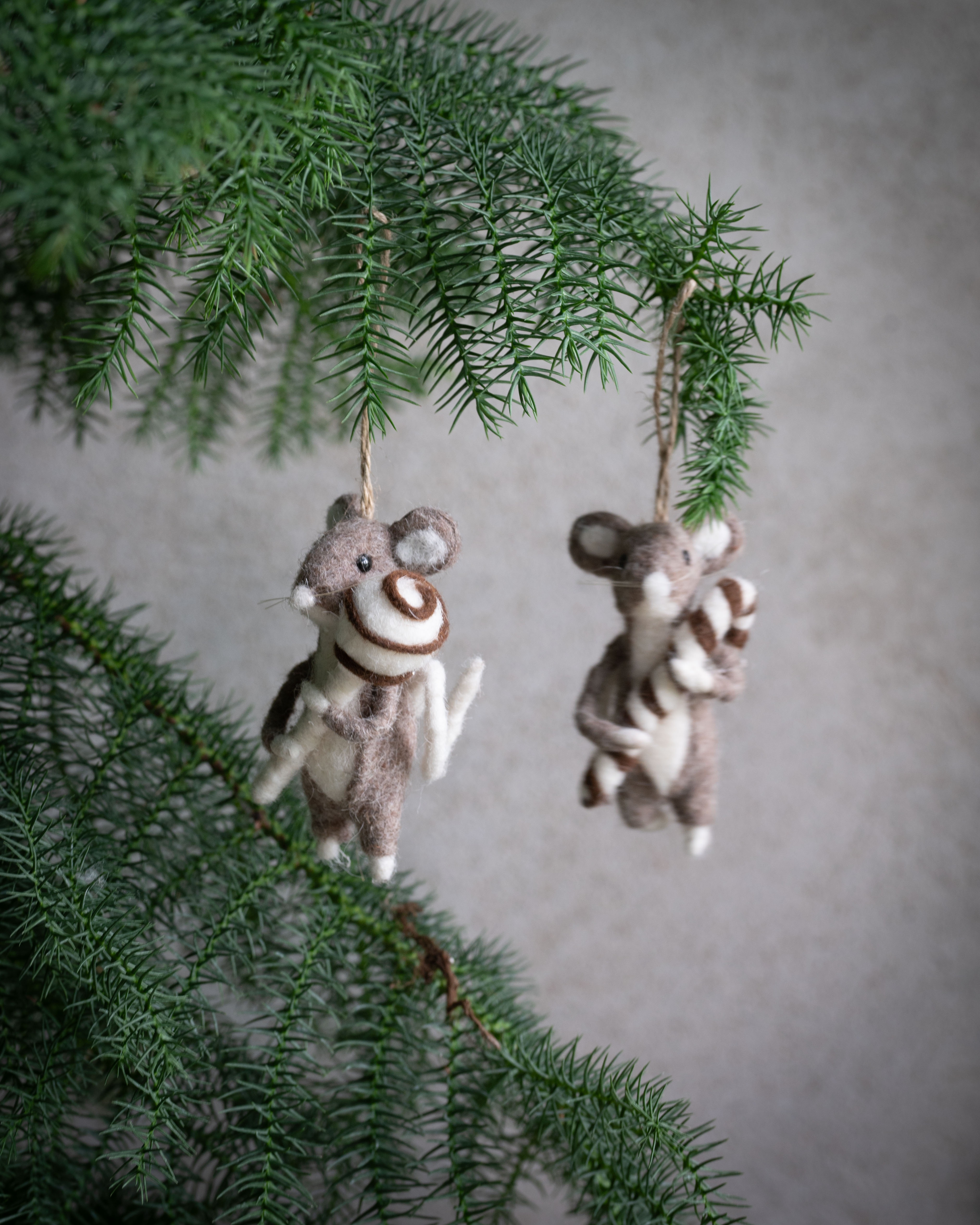 Wool animals - Mice - 2-pack - 9 cm