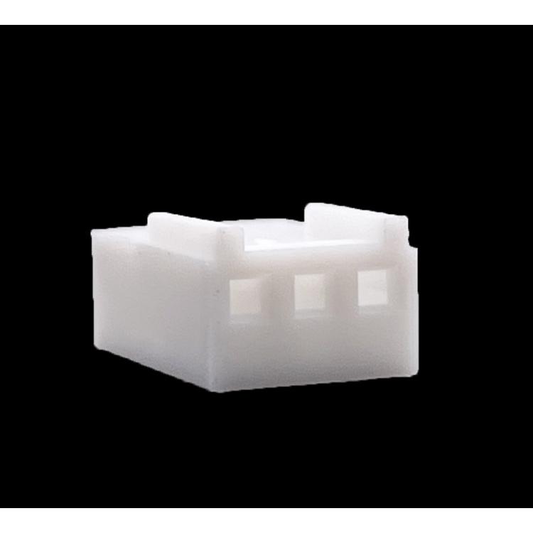 .100" (2.54mm) Crimp & Stuff 3-Position Housing With Locking Ramp