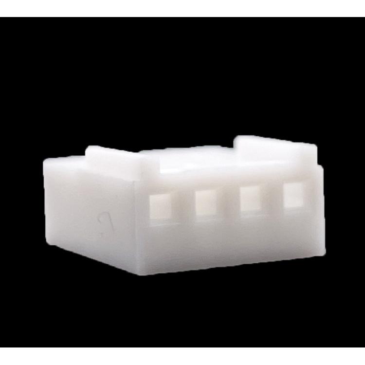 .100" (2.54mm) Crimp & Stuff 4-Position Housing With Locking Ramp