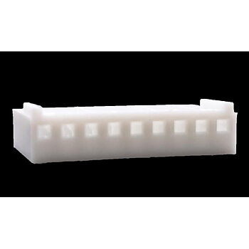 .100" (2.54mm) Crimp & Stuff 9-Position Housing With Locking Ramp