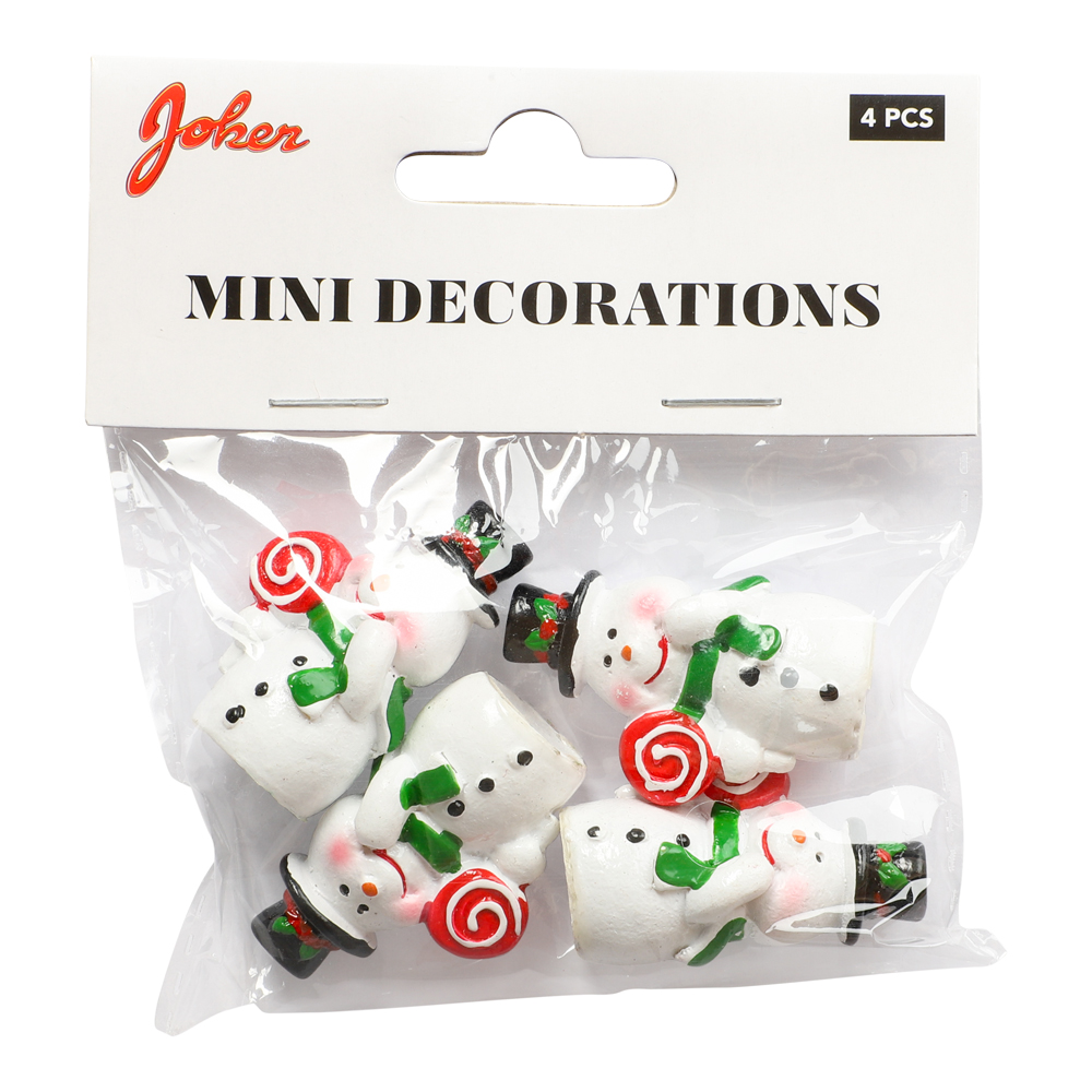 Mini dekoration - Snögubbar - 2