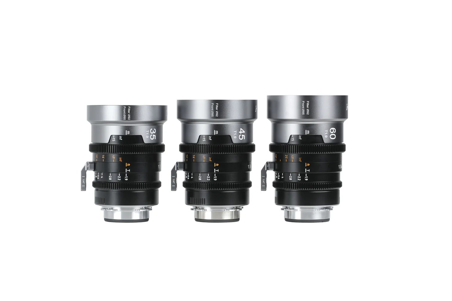 Sirui IronStar T1.9 1.5x Anamorphic Full Frame Cine Lenses 35mm&45mm&60mm PL/EF