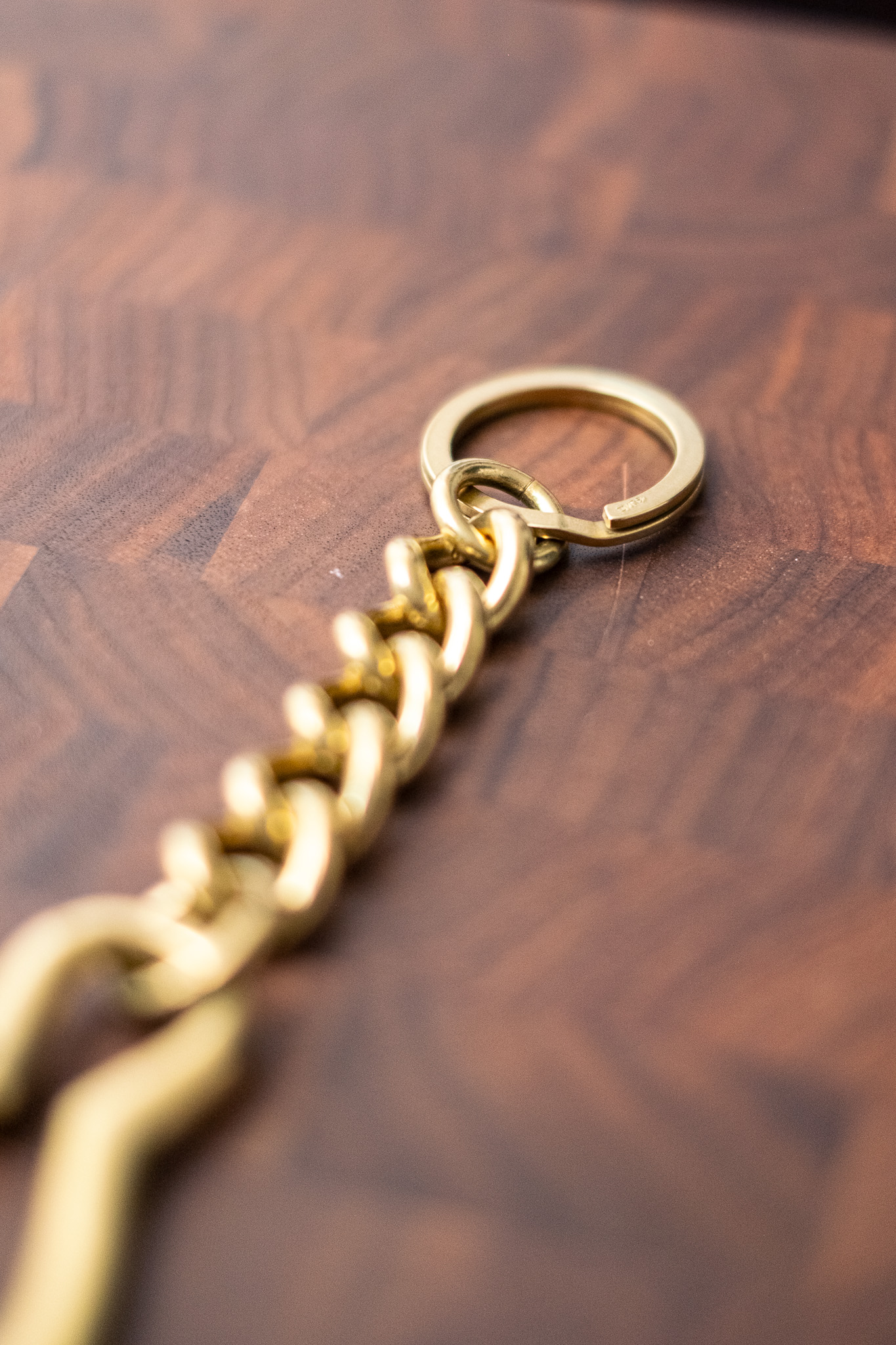 Kobashi Studio - Karabiner Key Chain Twist Brass - 3