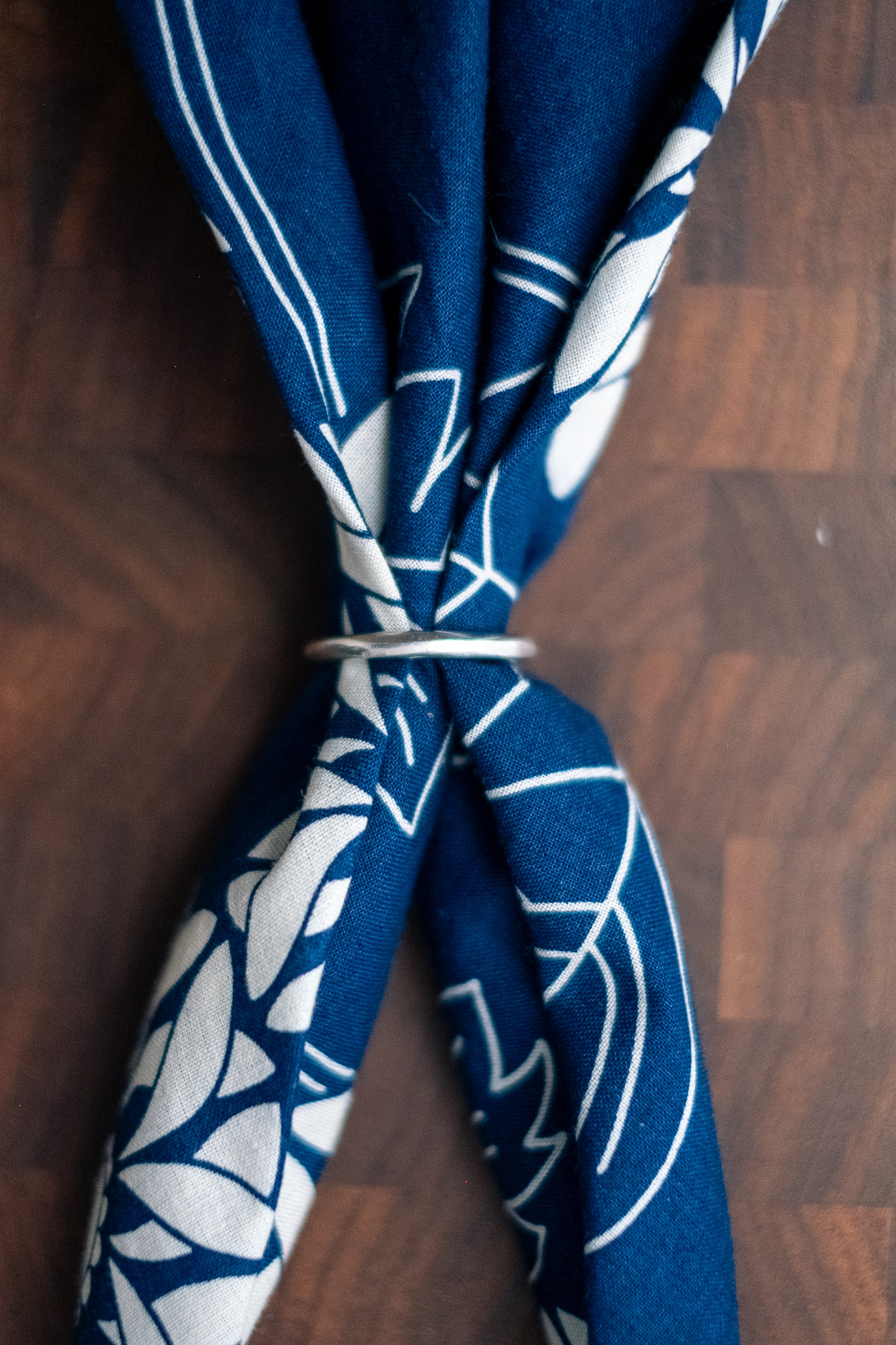 Kobashi Studio - Suzu Twisted Bandana Ring Pewter