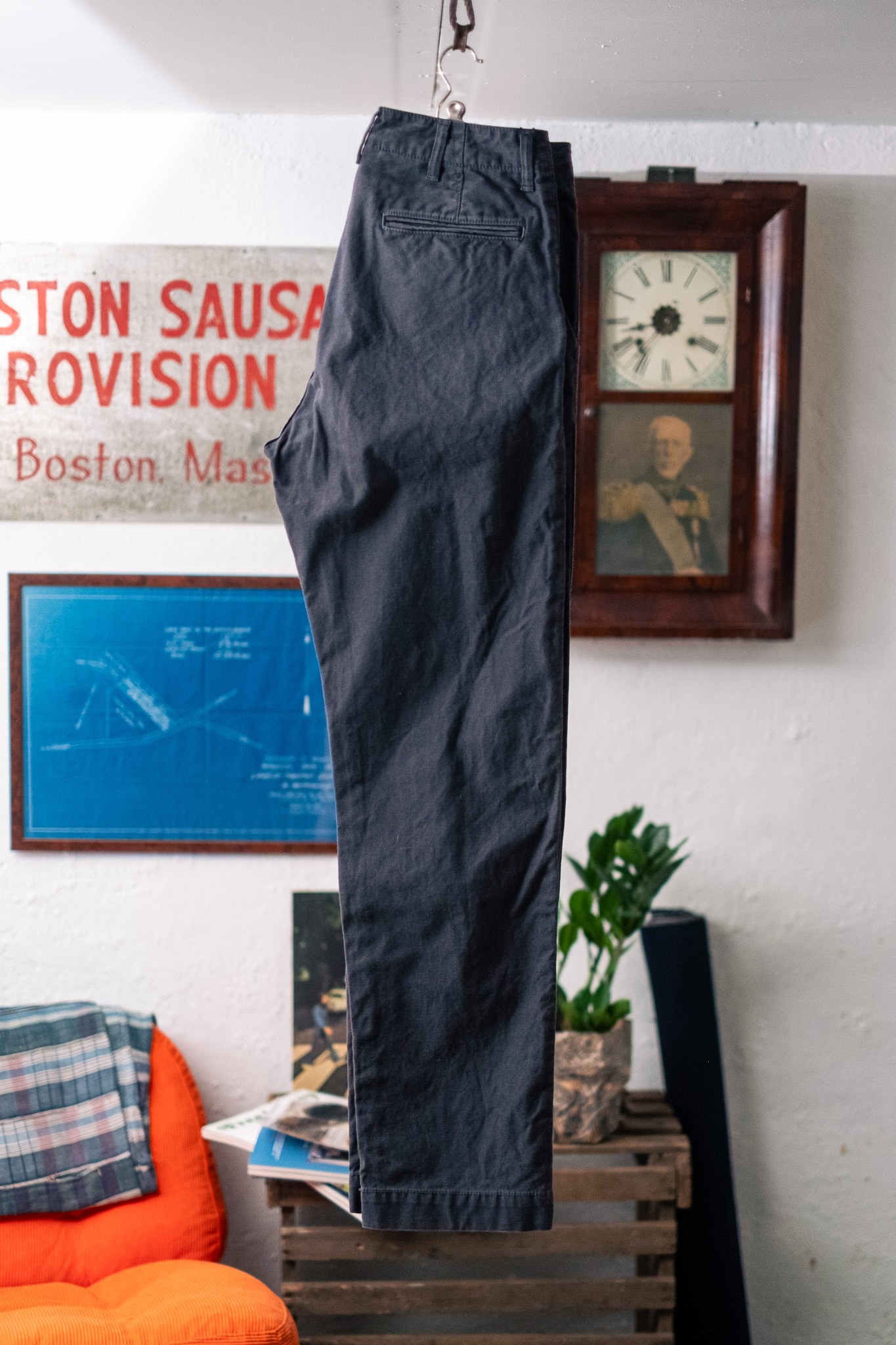 Japan Blue - Regular Fit Cotton Trousers Black