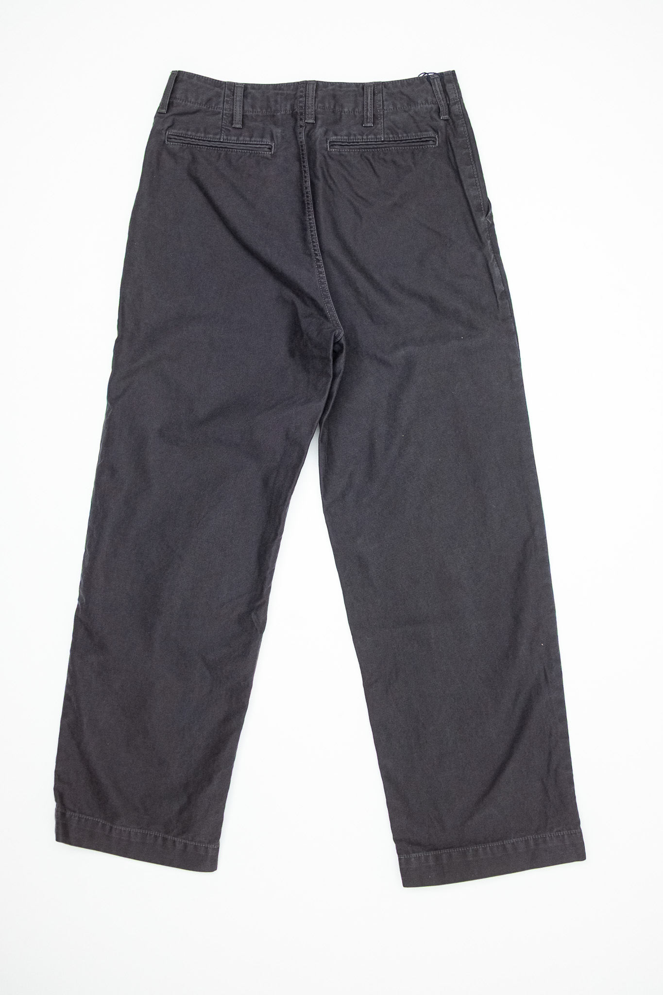 Japan Blue - Wide Fit Cotton Trousers Black - 3