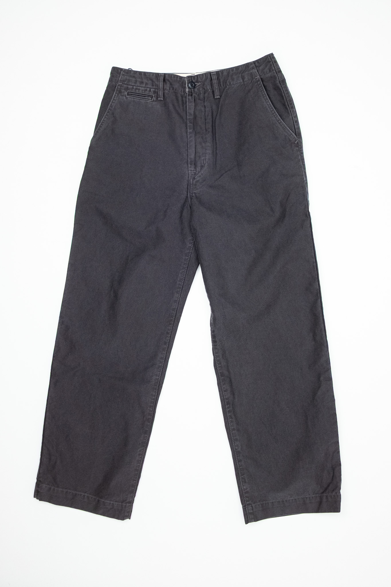 Japan Blue - Wide Fit Cotton Trousers Black - 2