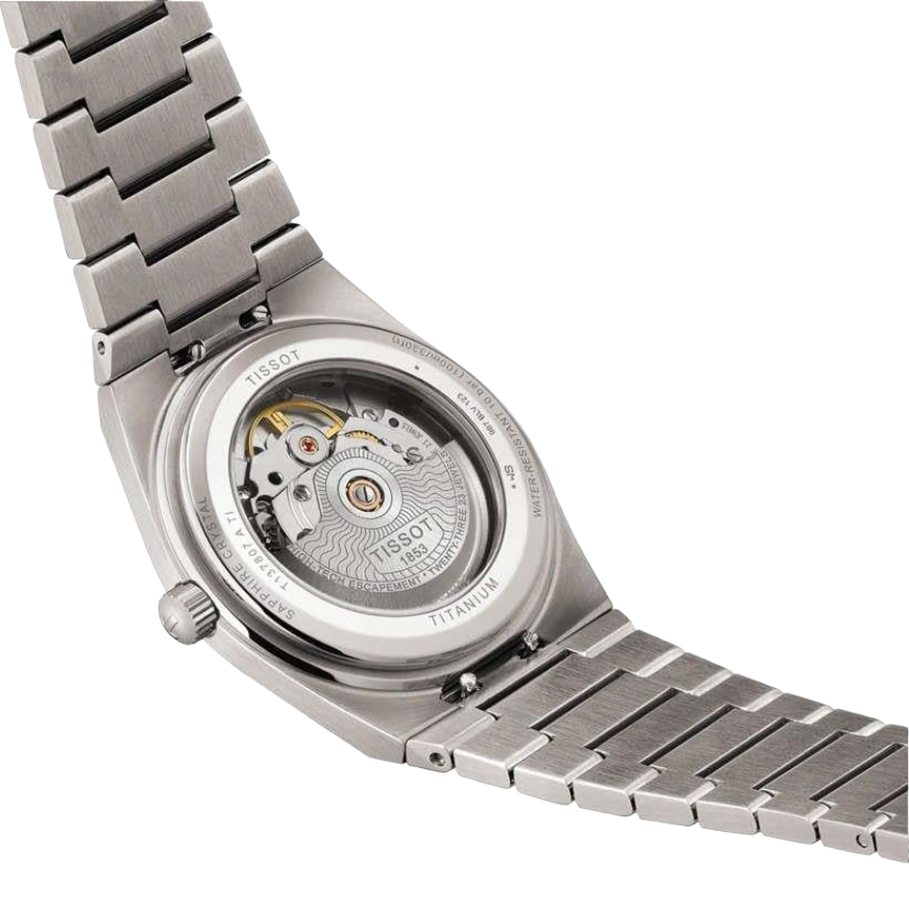 T137.807.44.041.00 Tissot PRX 38 Powermatic 80 Titan blå