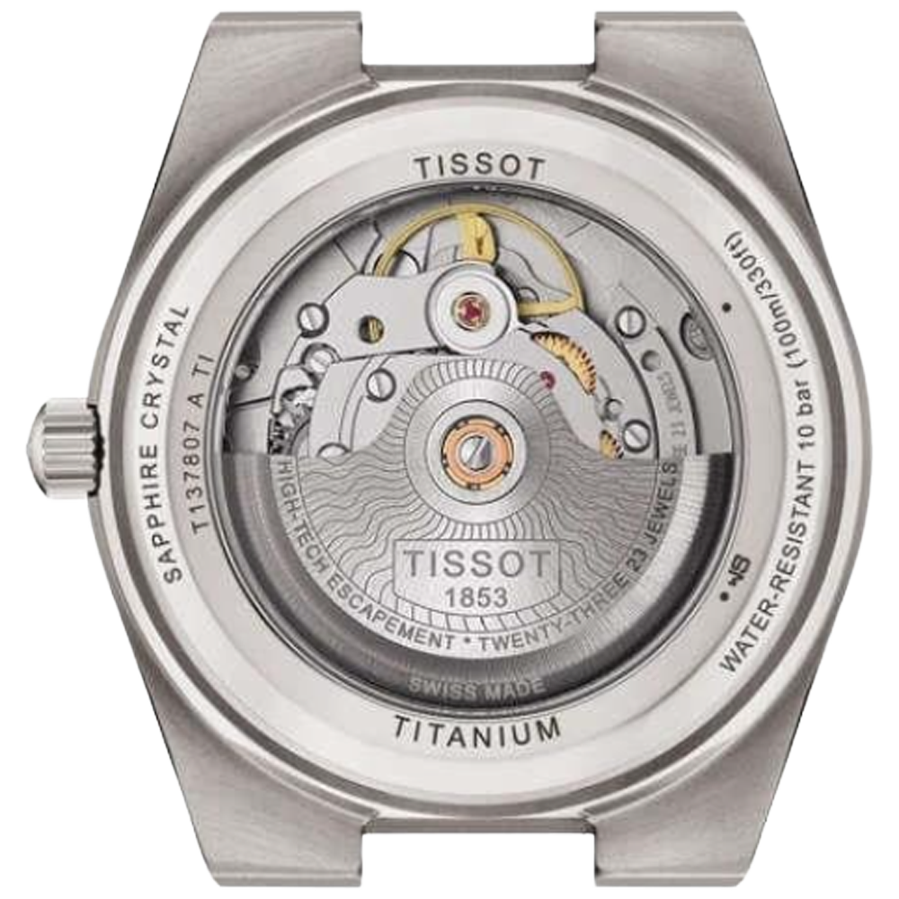 T137.807.44.041.00 Tissot PRX 38 Powermatic 80 Titan blå