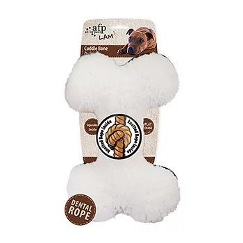 Hundleksak Cuddle Bone vit