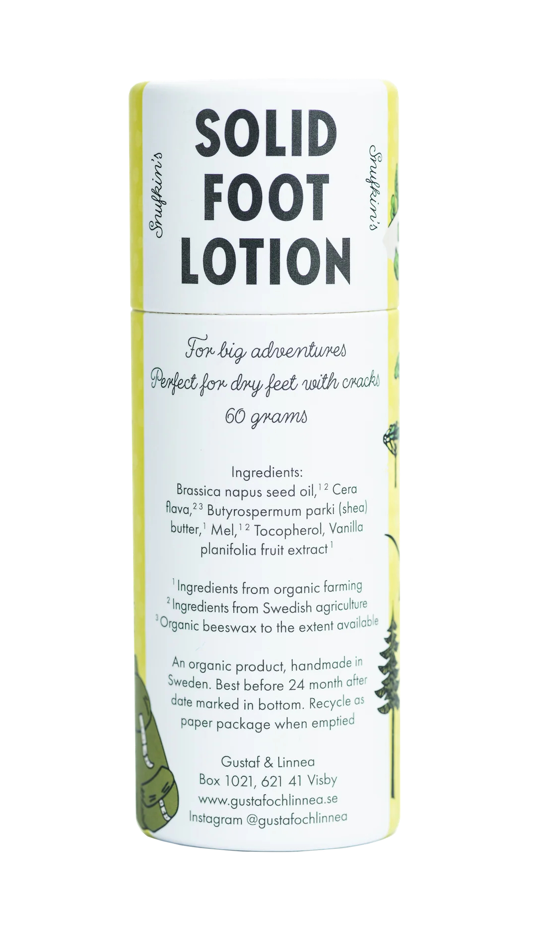 Organic Beeswax and Honey Foot Stick, 60 grams - Snufkin - 2