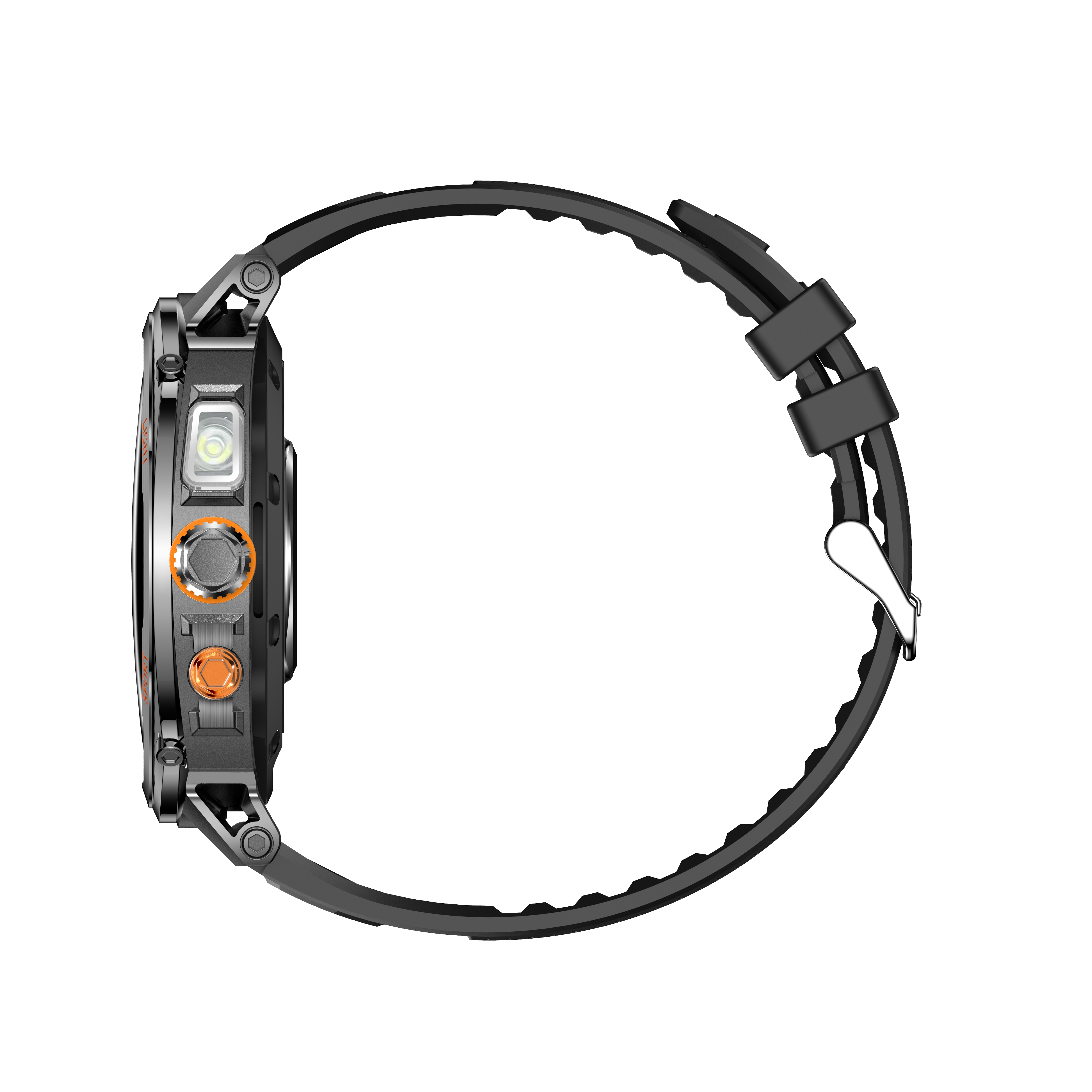 Philippe Palmer Smart Watch LP73 AMOLED Black Rubber - 5
