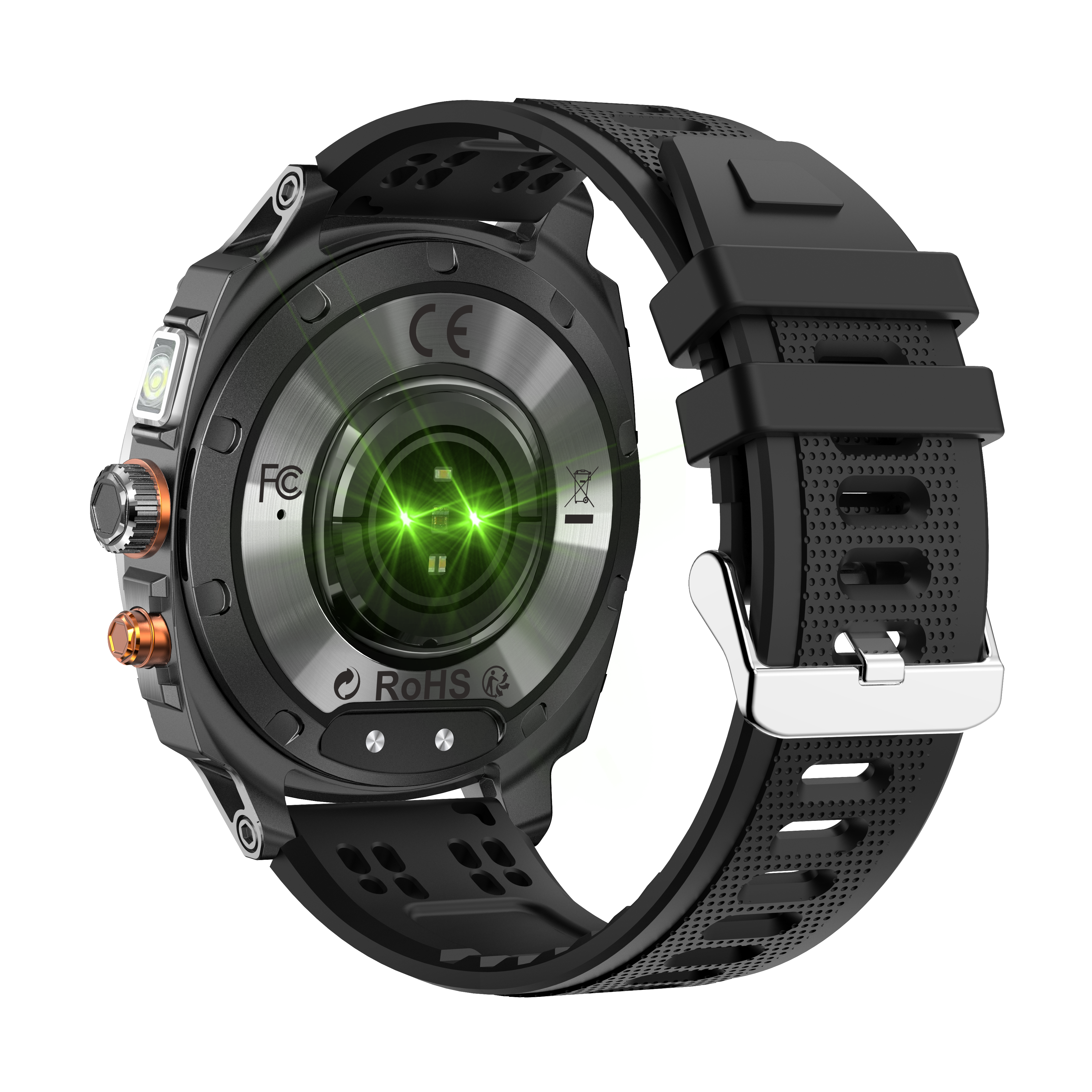 Philippe Palmer Smart Watch LP73 AMOLED Black Rubber - 4