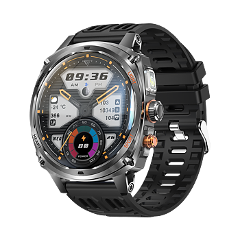 Philippe Palmer Smart Watch LP73 AMOLED Black Rubber
